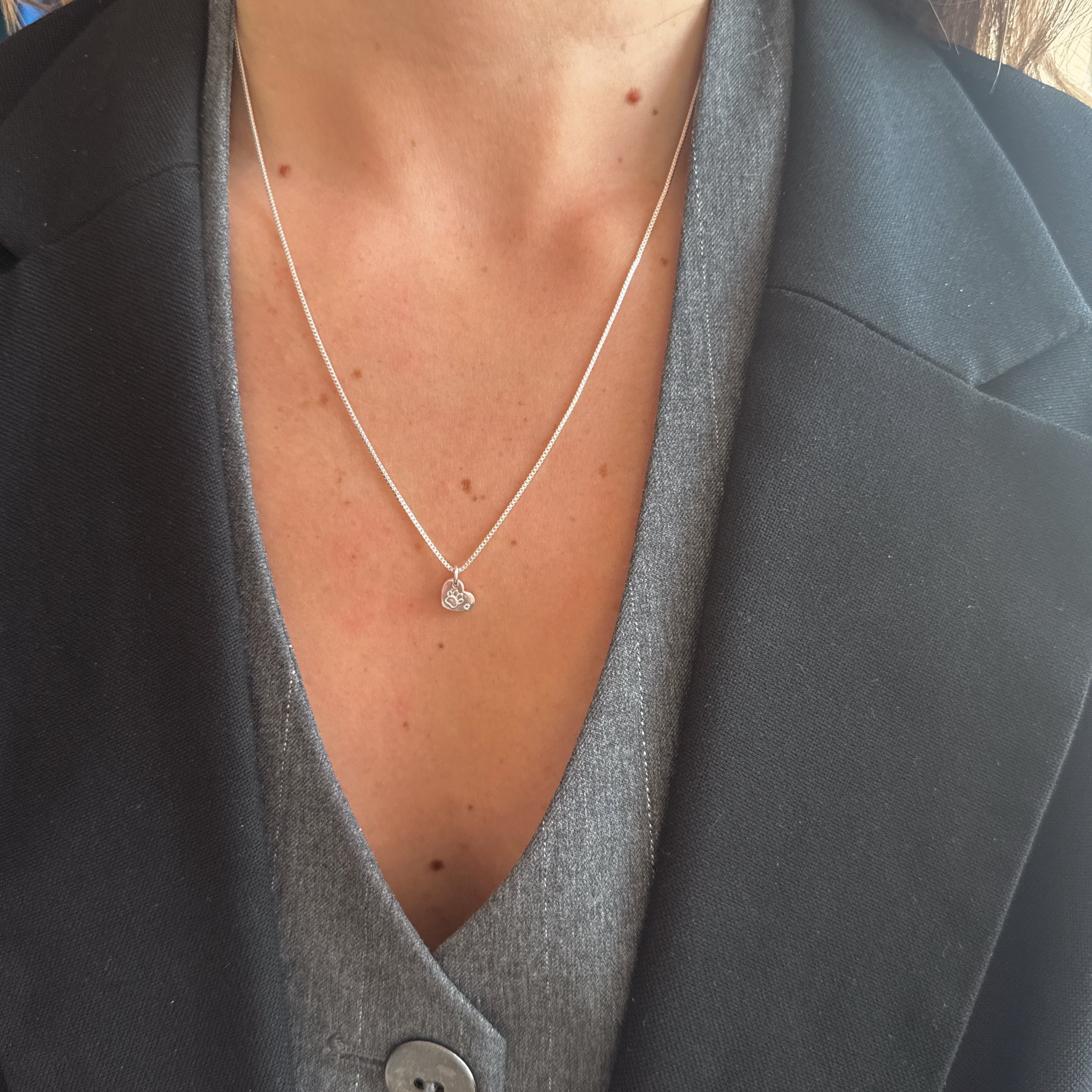 Collar | Dog Mom Silver