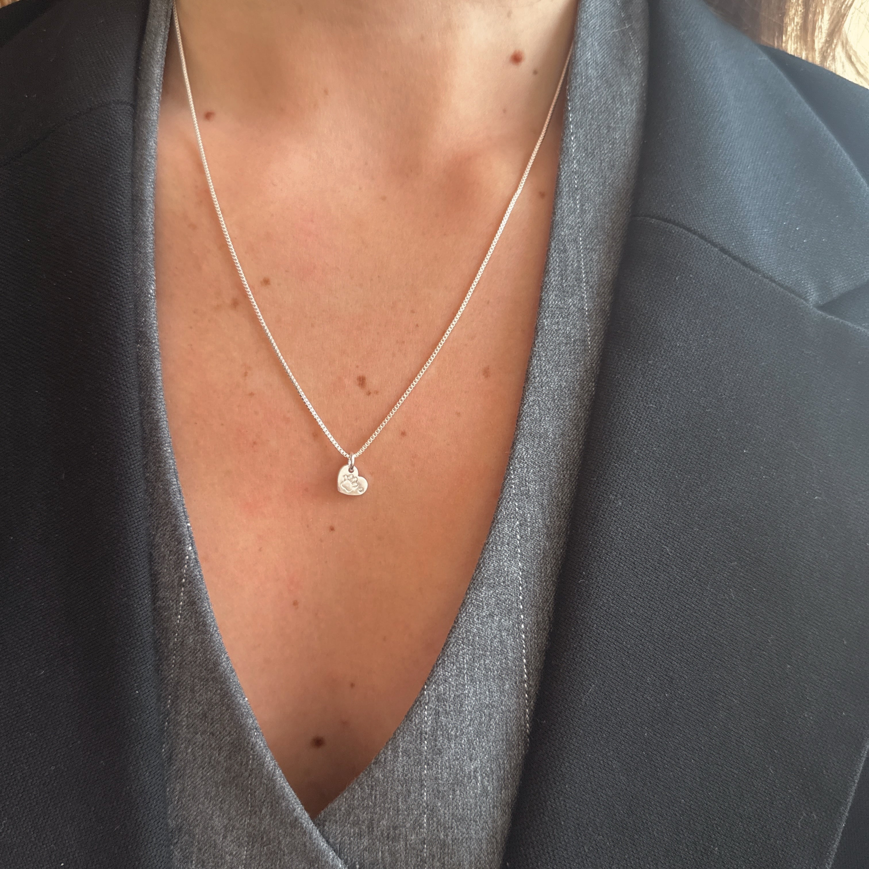 Collar | Dog Mom Silver