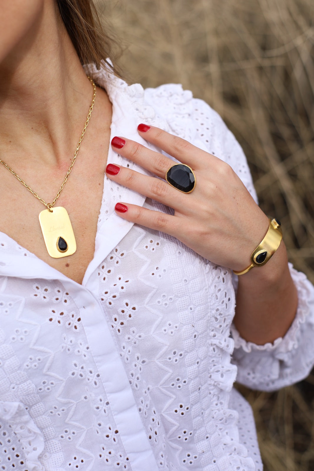 Collar Placa | Shadow Writer Gold
